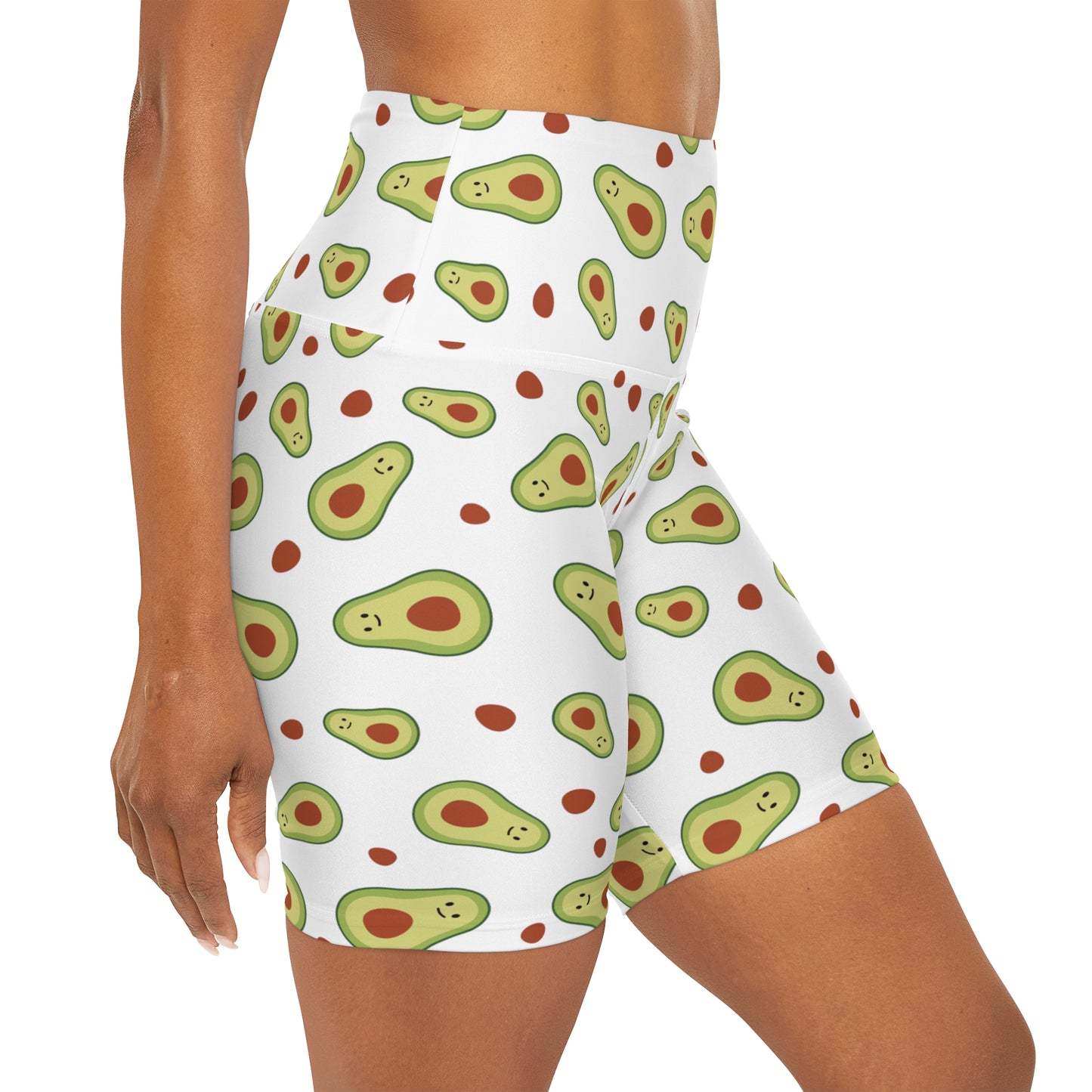 Lully Avocado's High Waisted Yoga Shorts