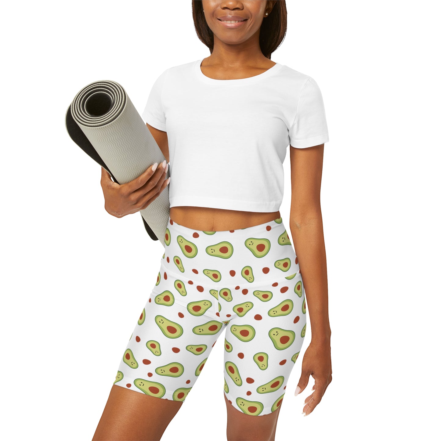 Lully Avocado's High Waisted Yoga Shorts