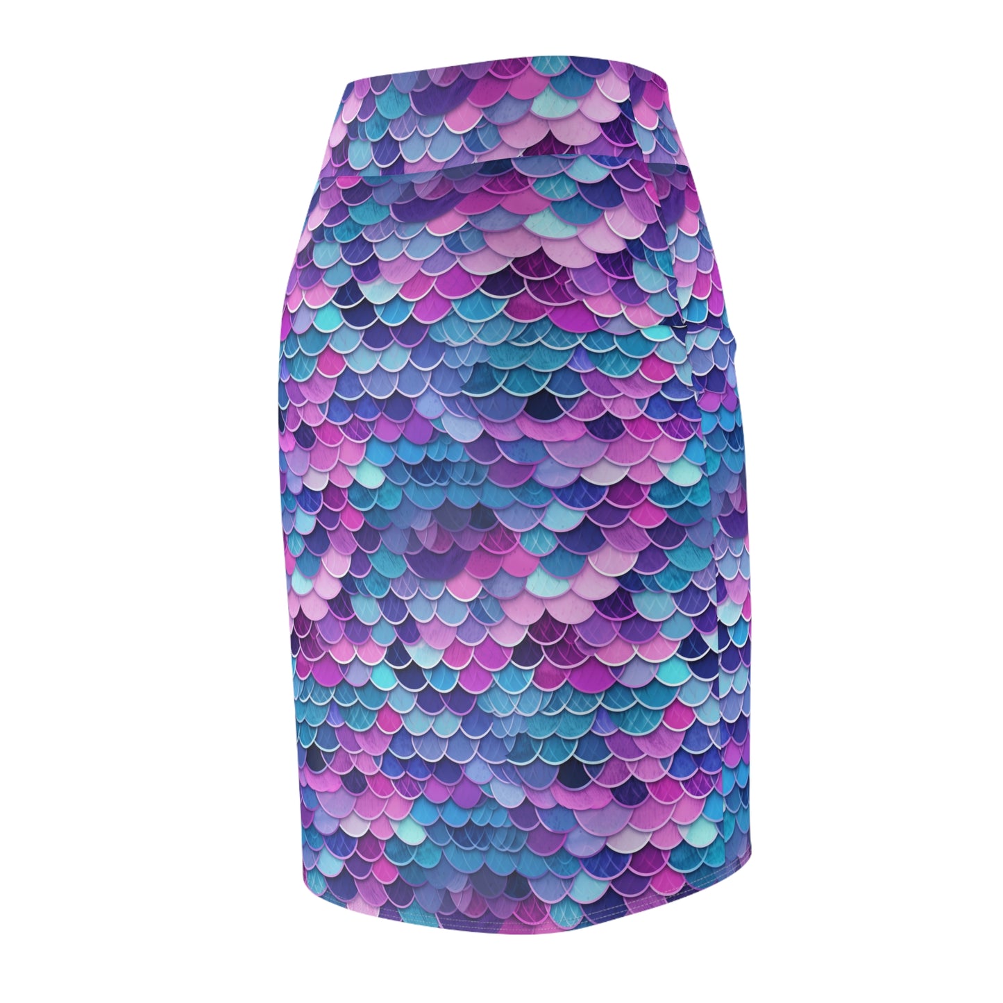 Women's Pencil Skirt Mermaid Fish Print