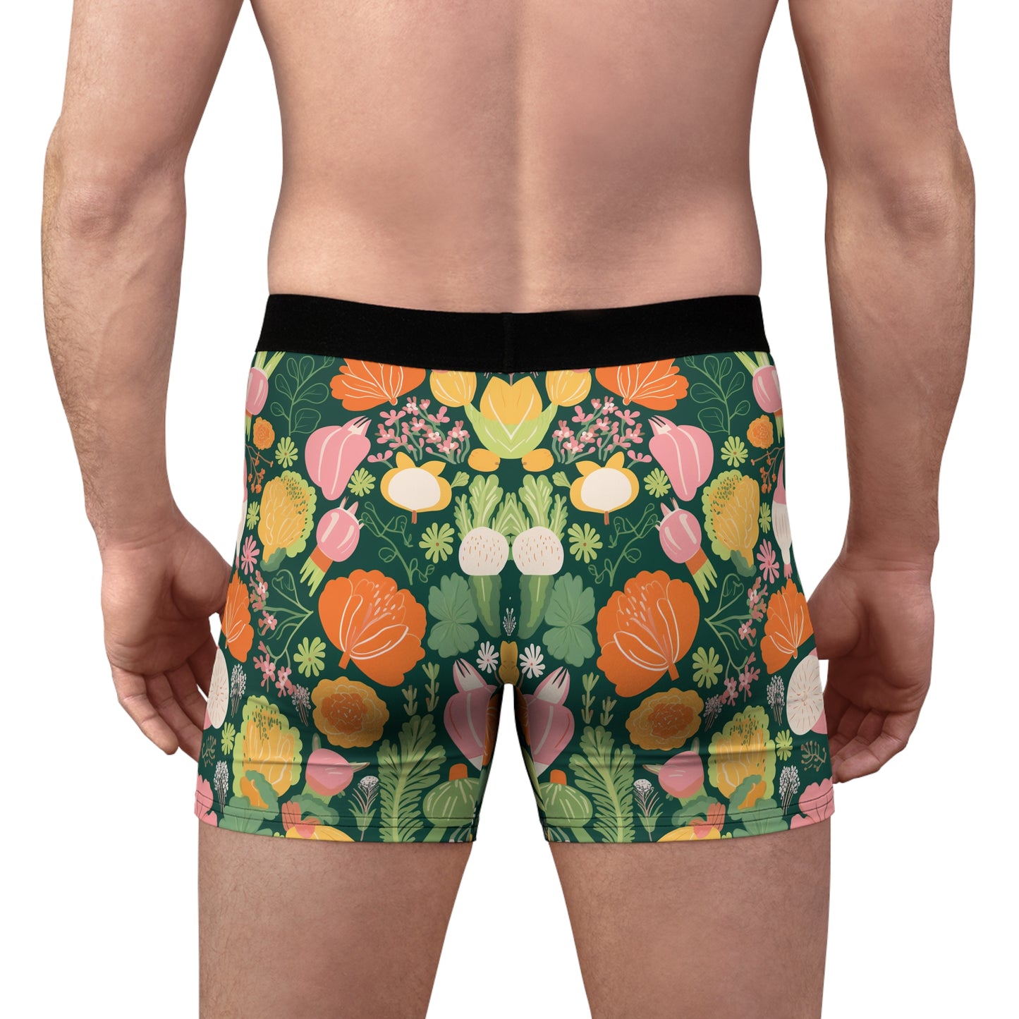 Lully Men's Boxer Briefs Farm Vegetable Design