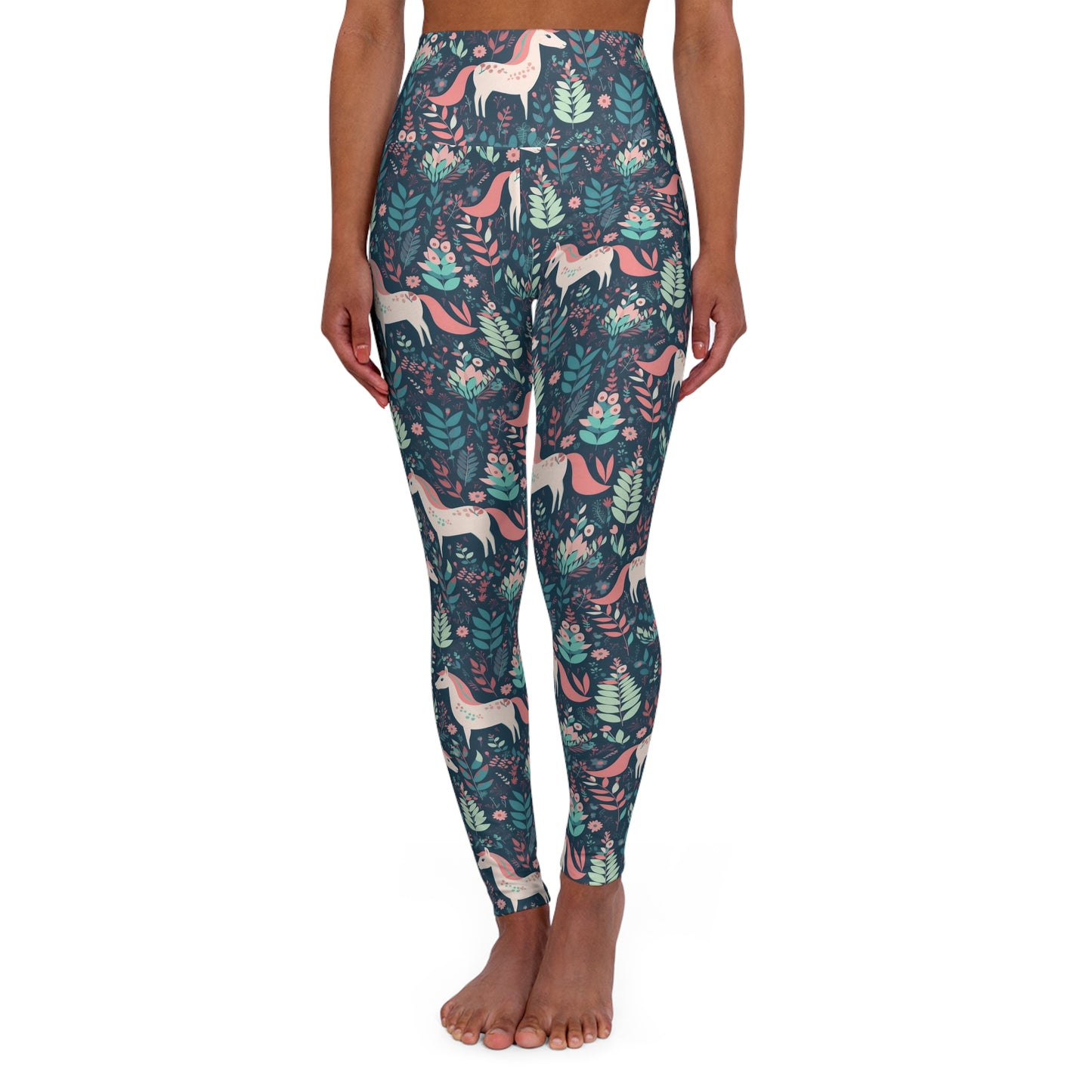 Lully Unicorn Design High Waisted Yoga Leggings