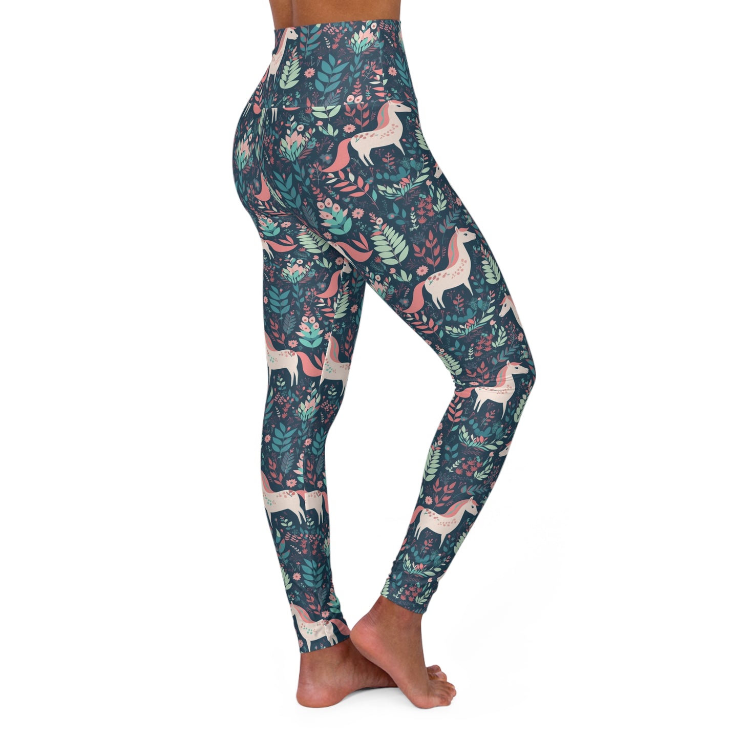 Lully Unicorn Design High Waisted Yoga Leggings