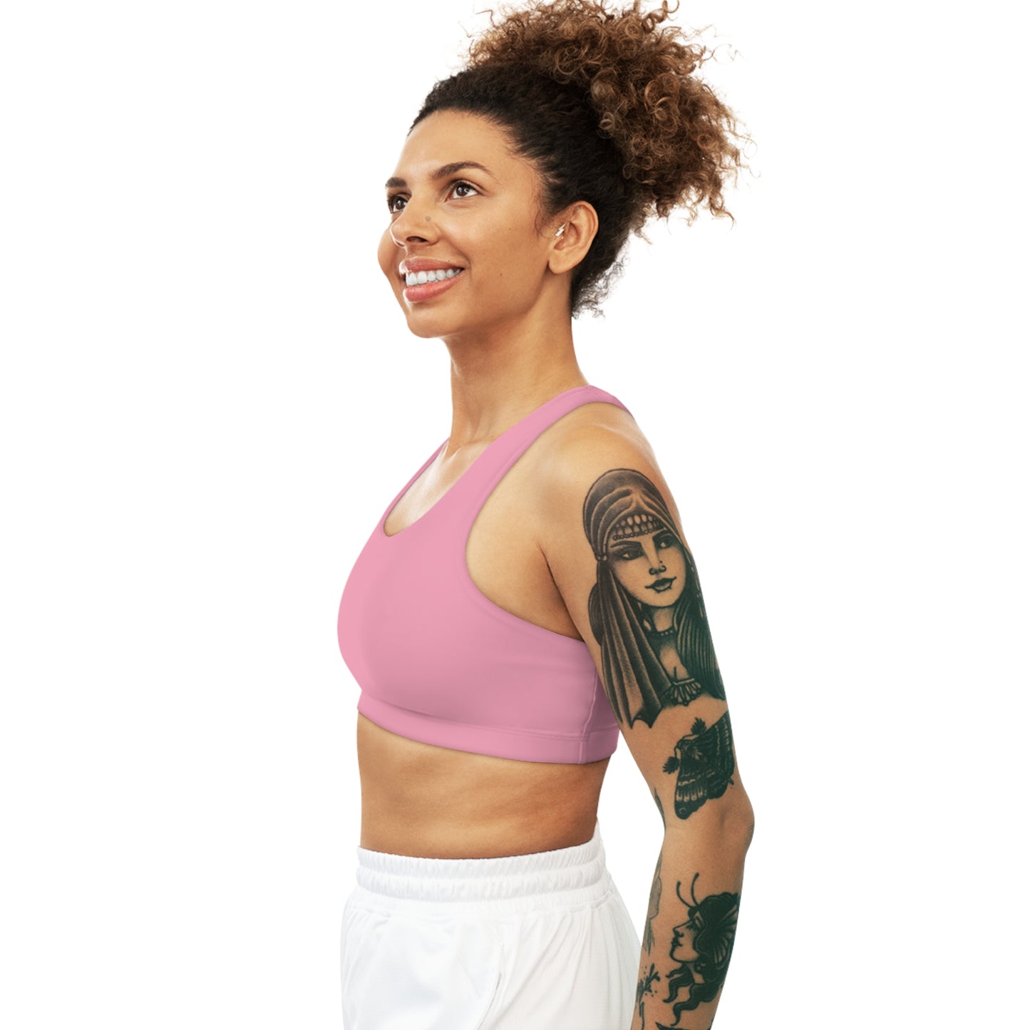 Lully Solid Seamless Sports Bra - Pairs with "Bubble Pop" Print