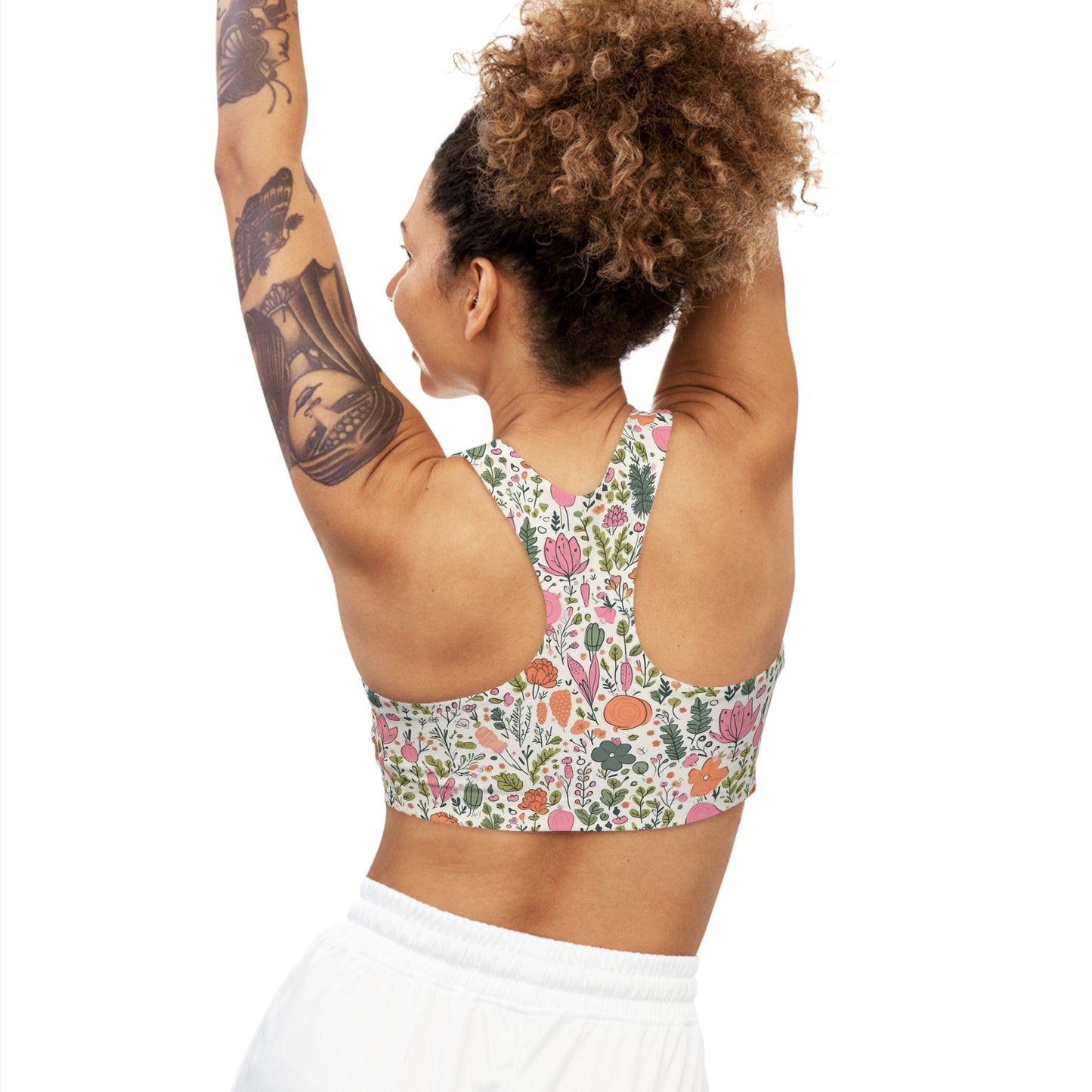 Lully Veggie Print Seamless Sports Bra