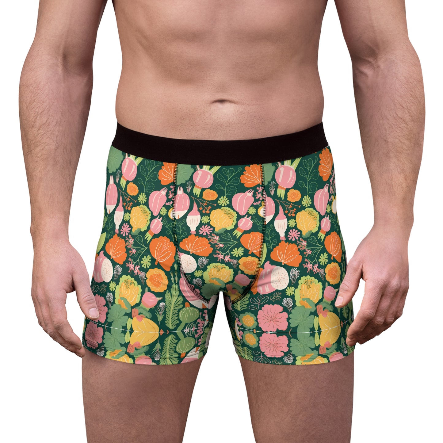 Lully Men's Boxer Briefs Farm Vegetable Design