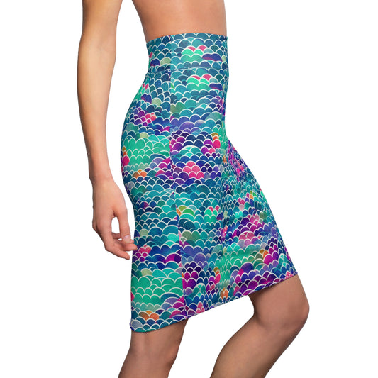 Women's Pencil Skirt Mermaid Pattern