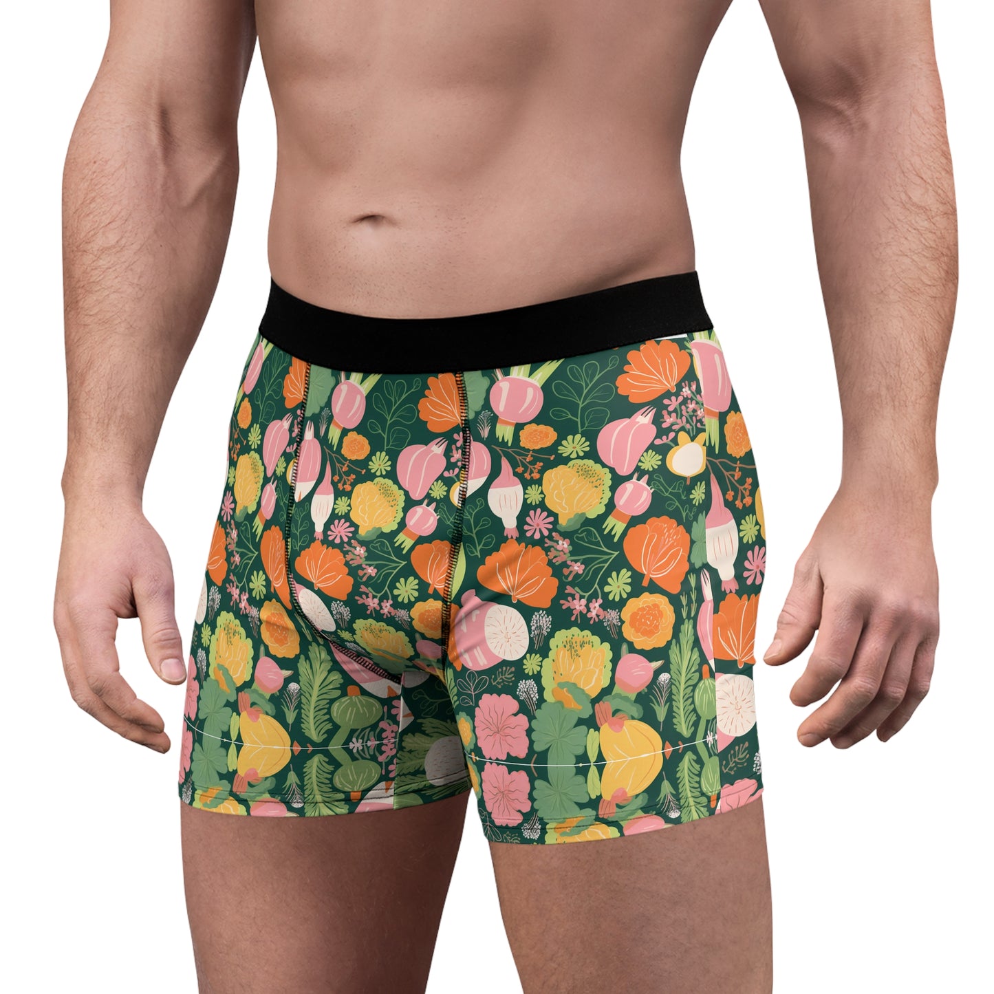 Lully Men's Boxer Briefs Farm Vegetable Design