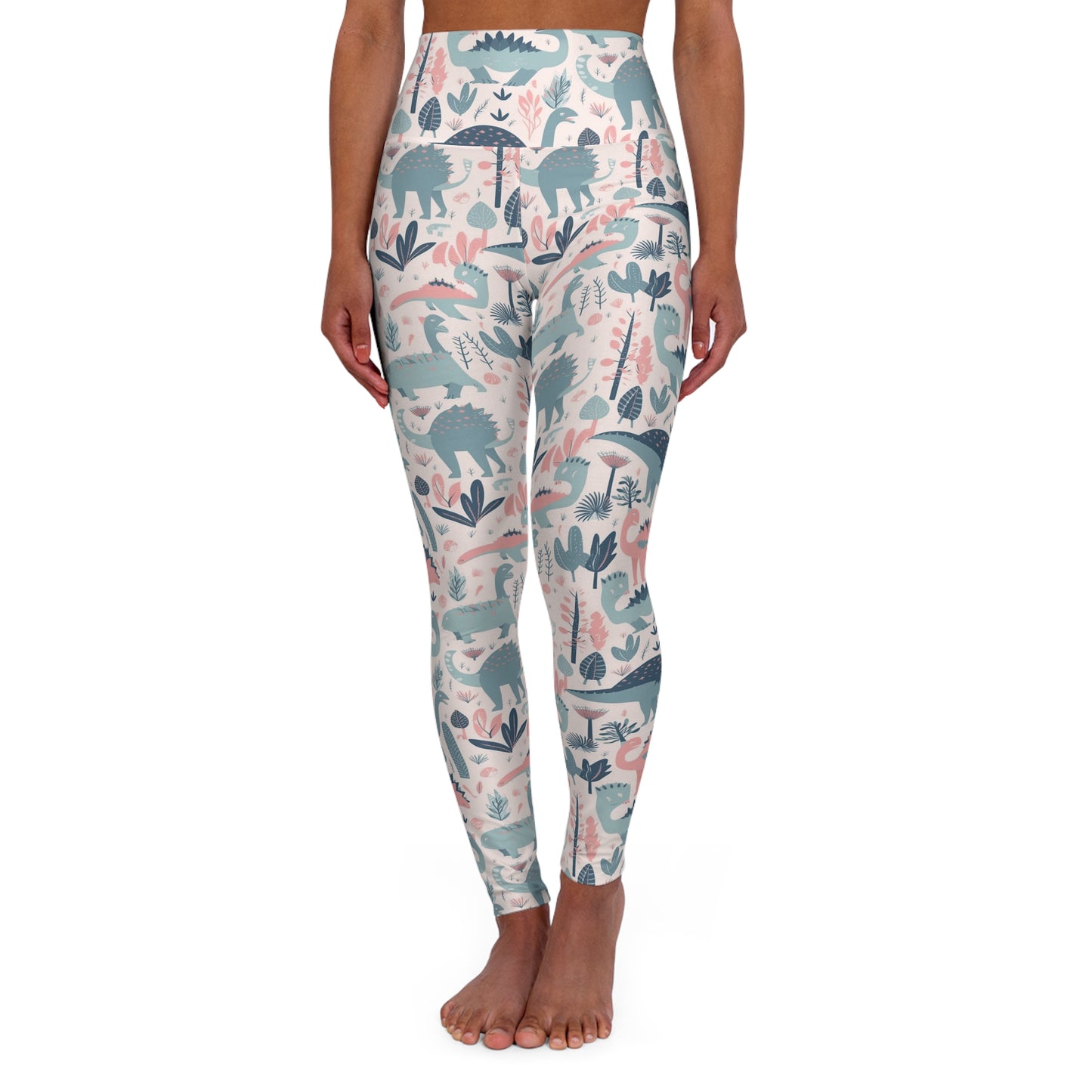 Lully Dinosaur Design High Waisted Yoga Leggings