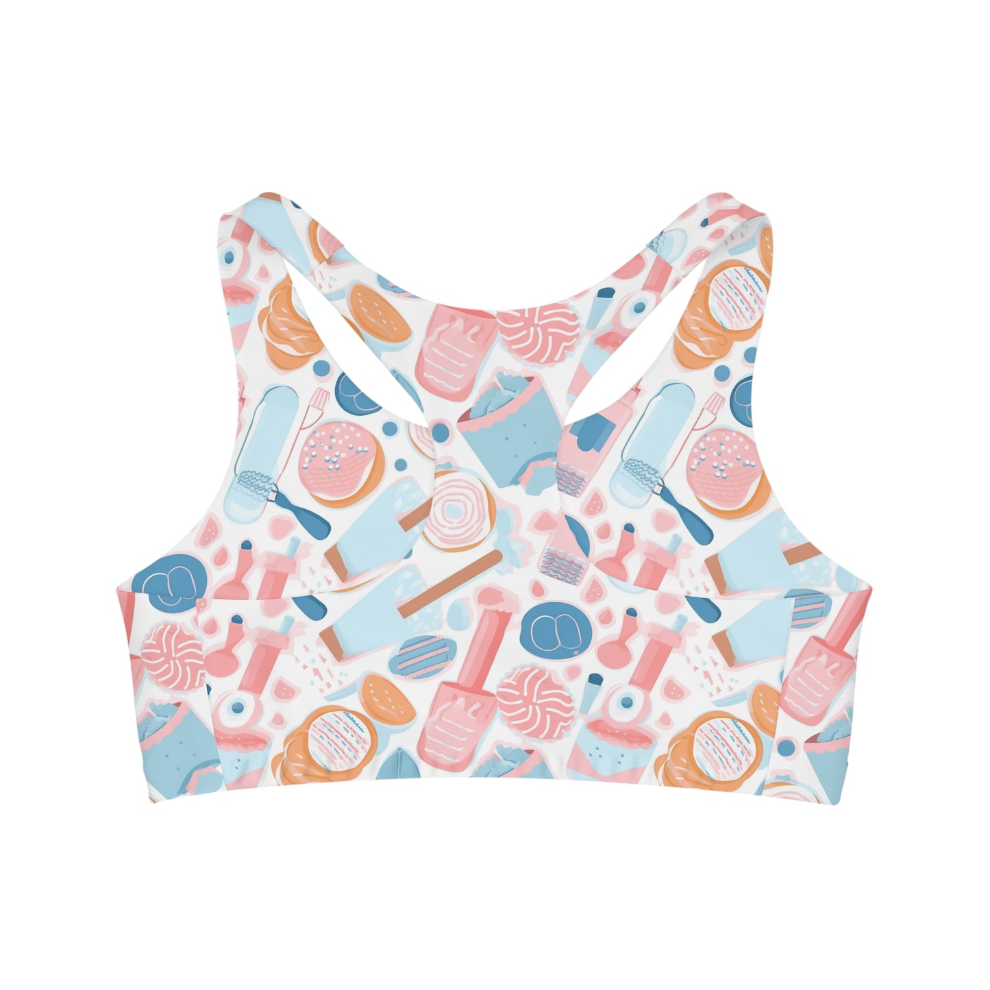 Lully Donut "Bakery Bop" Print Seamless Sports Bra