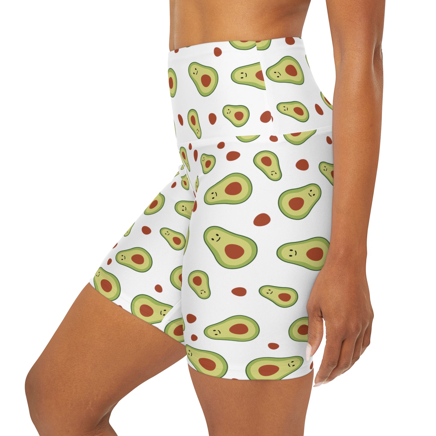 Lully Avocado's High Waisted Yoga Shorts