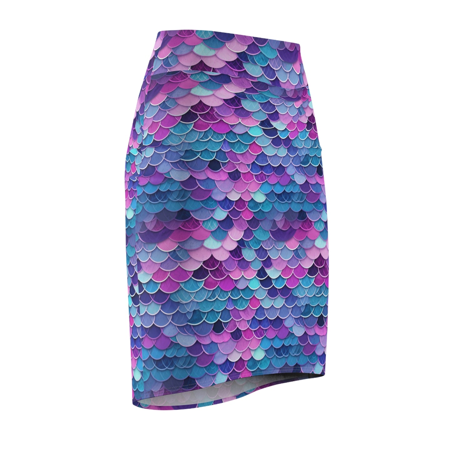 Women's Pencil Skirt Mermaid Fish Print