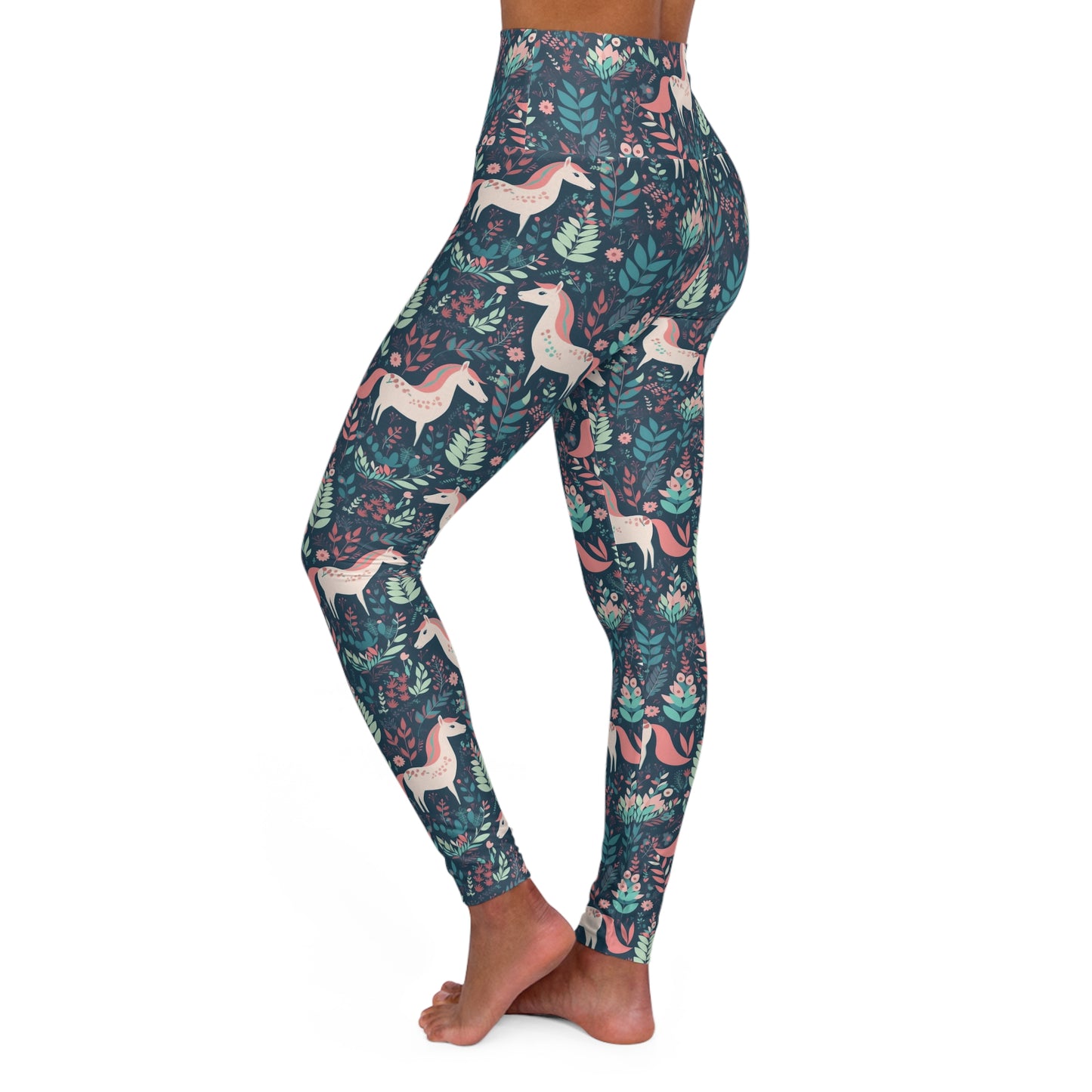 Lully Unicorn Design High Waisted Yoga Leggings