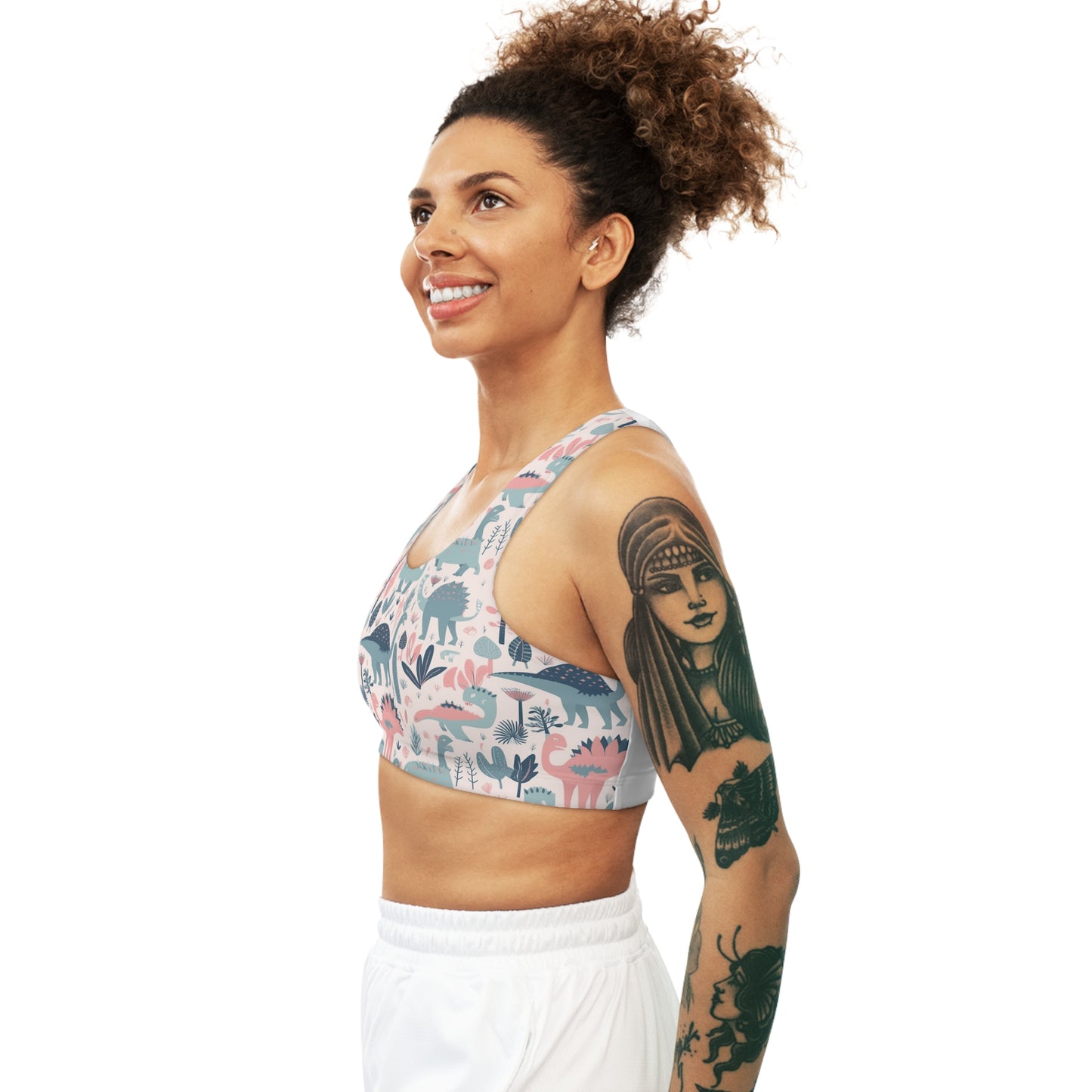 Lully Dino Print Seamless Sports Bra