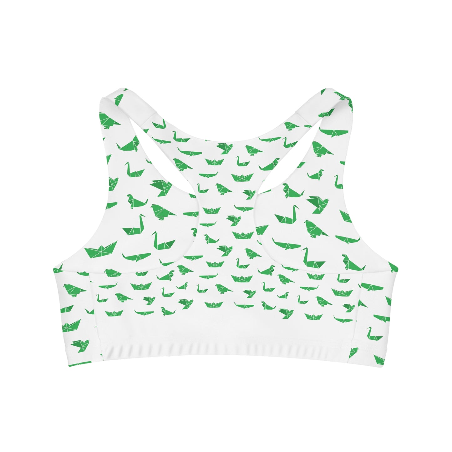 Seamless Sports Bra Dinosaur Origami