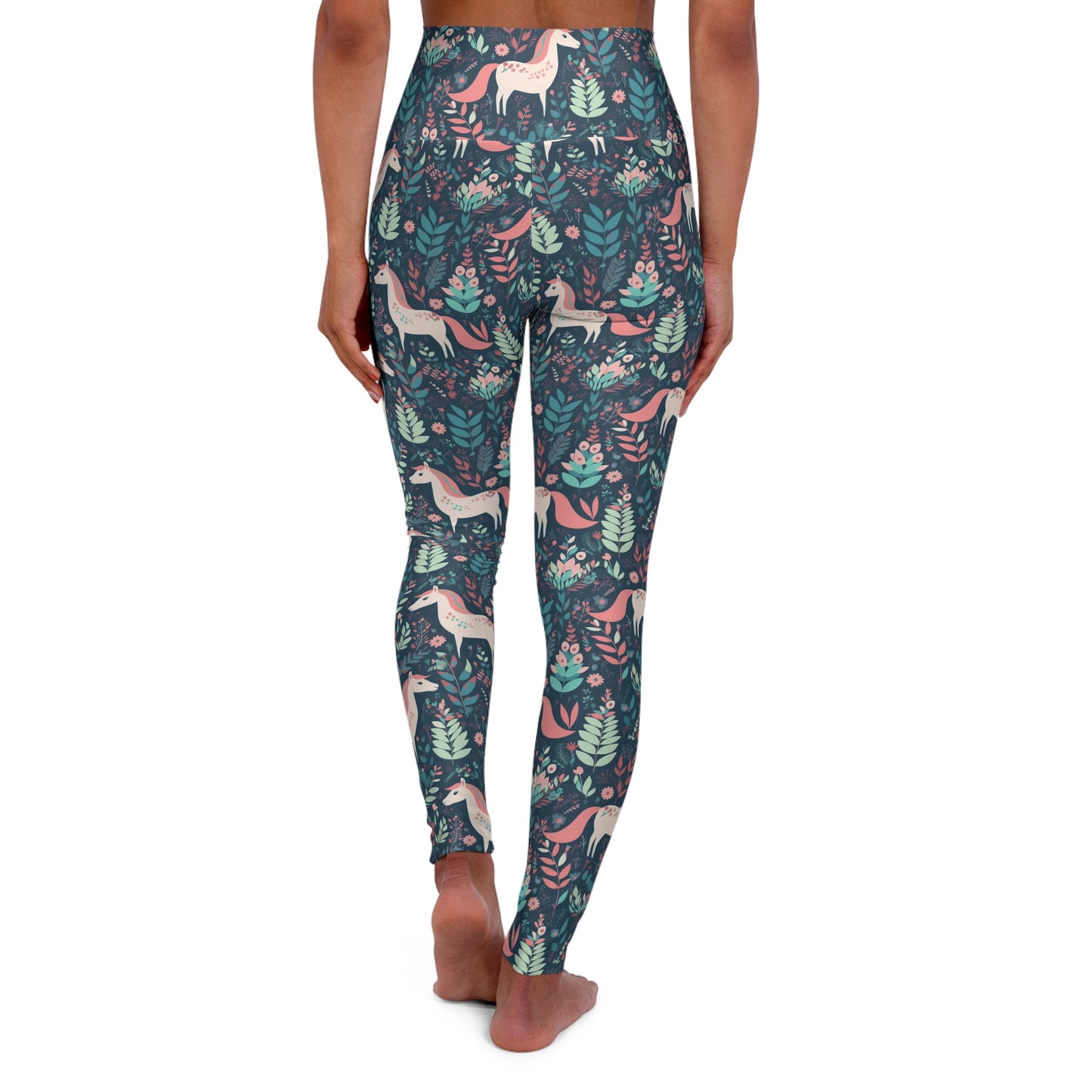 Lully Unicorn Design High Waisted Yoga Leggings