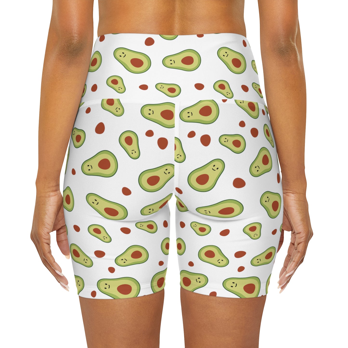 Lully Avocado's High Waisted Yoga Shorts