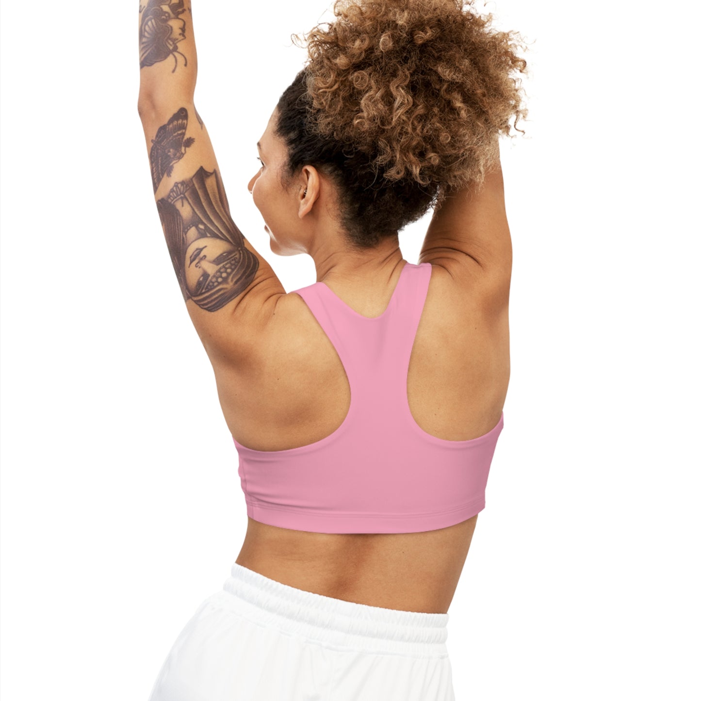 Lully Solid Seamless Sports Bra - Pairs with "Bubble Pop" Print