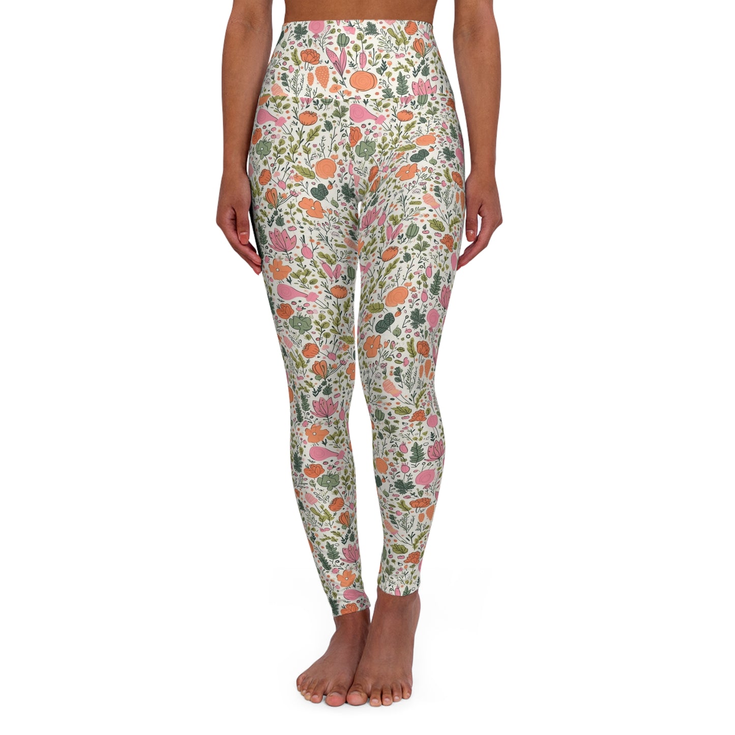 Lully Farm Veggie Design High Waisted Yoga Leggings